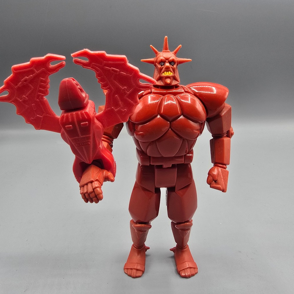 Vintage 1986 SilverHawks Mon-Star Action Figure Kenner Telepix with Sky-Shadow